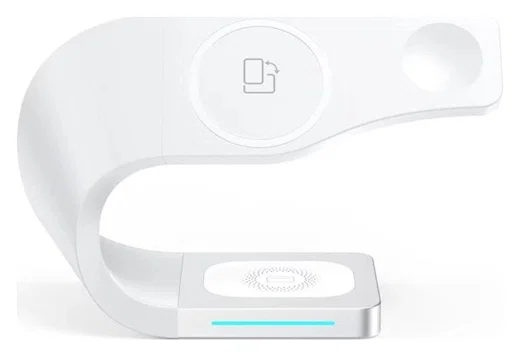 Draadloze Oplader 15W voor Smartphone/AirPods/Watch met MagSafe Wit afbeelding 1