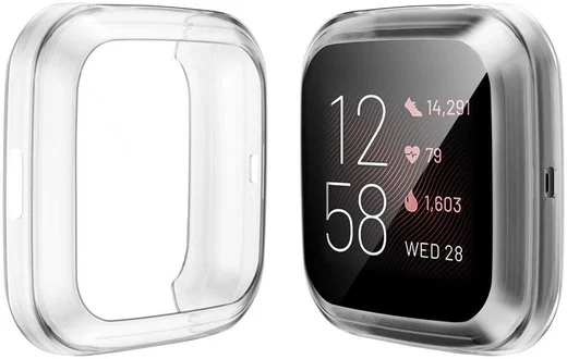 Fitbit Versa 2 Hoesje - Full Protect Case Flexibel TPU - Transparant afbeelding 7