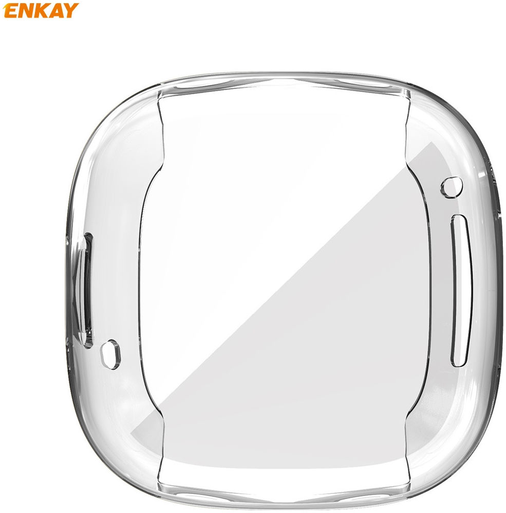 Fitbit Versa 3 / Sense Hoesje - Full Protect Flexibel TPU - Transparant afbeelding 4