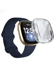 Fitbit Versa 3 / Sense Hoesje - Full Protect Flexibel TPU - Transparant afbeelding