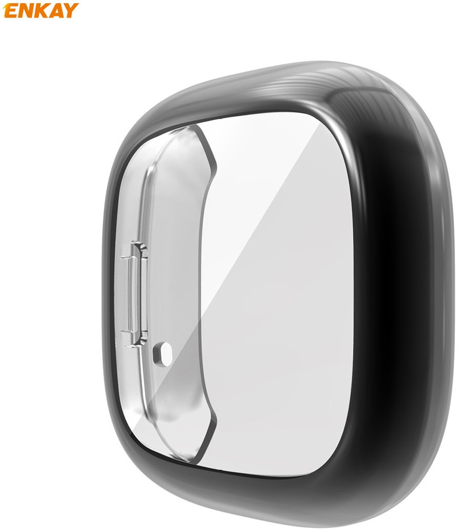 Fitbit Versa 3 / Sense Hoesje - Full Protect Flexibel TPU - Zwart afbeelding 5