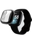 Fitbit Versa 3 / Sense Hoesje - Full Protect Flexibel TPU - Zwart