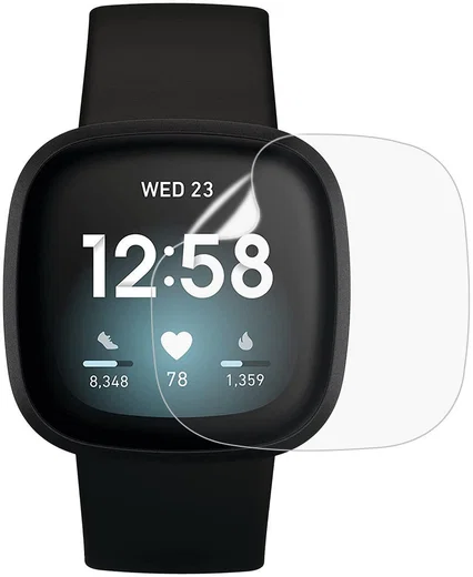Fitbit Versa 3 / Sense Screen Protector - Display Folie Ultra Clear afbeelding 1