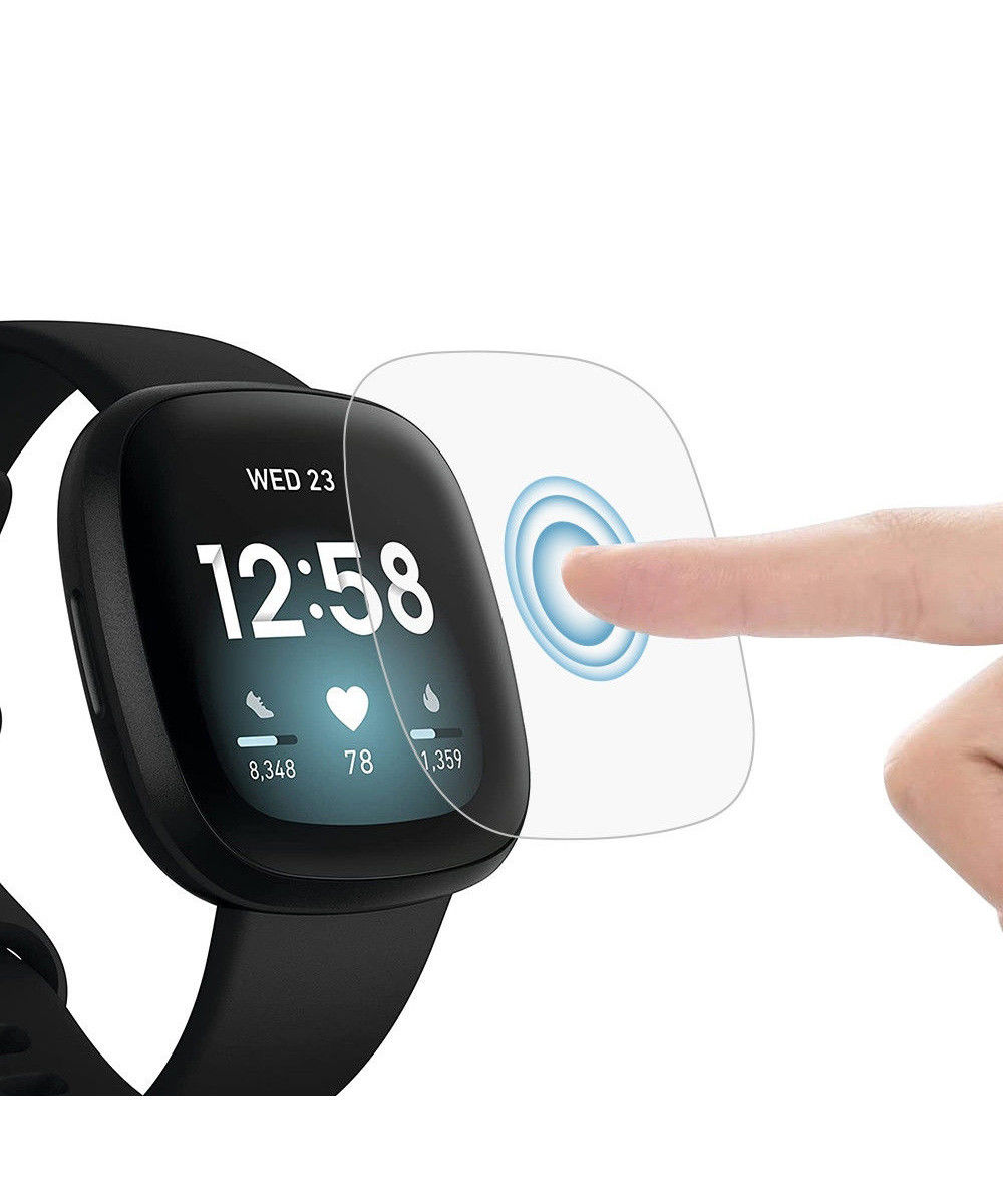 Fitbit Versa 3 / Sense Screen Protector - Display Folie Ultra Clear afbeelding 2