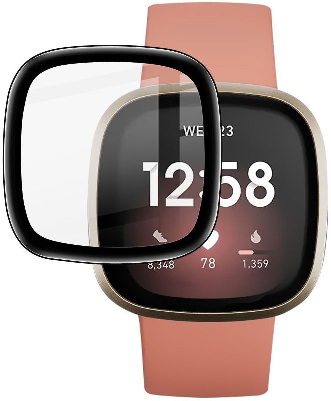 Imak - Fitbit Versa 3 / Sense Screen Protector - Full Cover Tempered Glass afbeelding 1