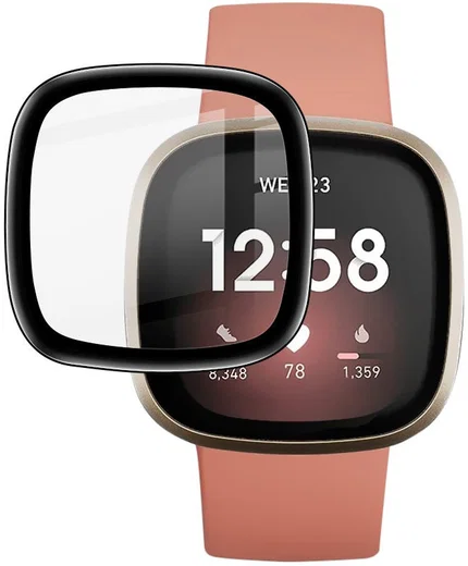 Imak - Fitbit Versa 3 / Sense Screen Protector - Full Cover Tempered Glass afbeelding 1