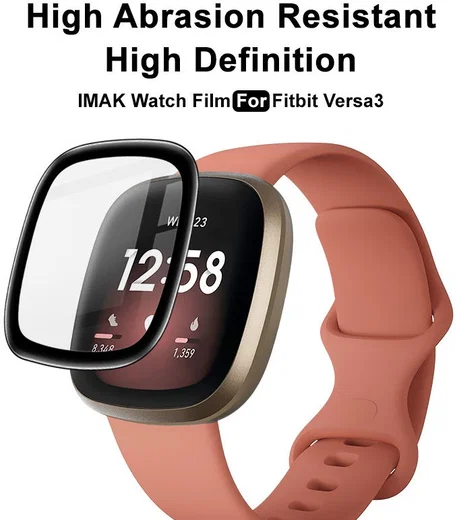 Imak - Fitbit Versa 3 / Sense Screen Protector - Full Cover Tempered Glass afbeelding 4