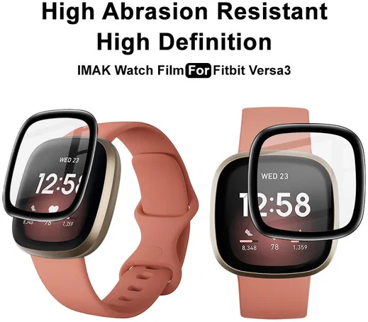 Imak - Fitbit Versa 3 / Sense Screen Protector - Full Cover Tempered Glass afbeelding 5