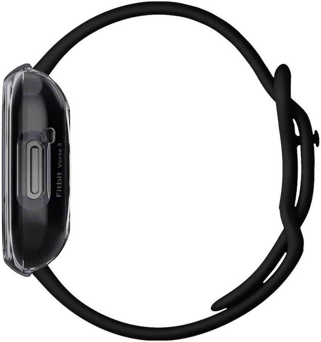 Spigen Ultra Hybrid - Fitbit Versa 3 / Sense Hoesje - Transparant Zwart afbeelding 5