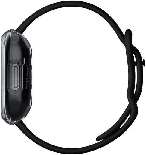 Spigen Ultra Hybrid - Fitbit Versa 3 / Sense Hoesje - Transparant Zwart afbeelding 5