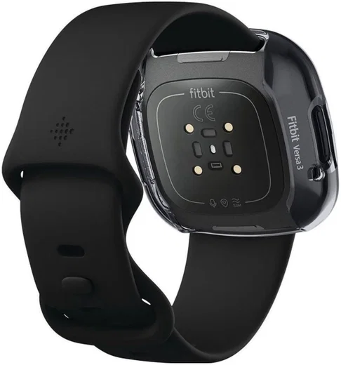 Spigen Ultra Hybrid - Fitbit Versa 3 / Sense Hoesje - Transparant Zwart afbeelding 4