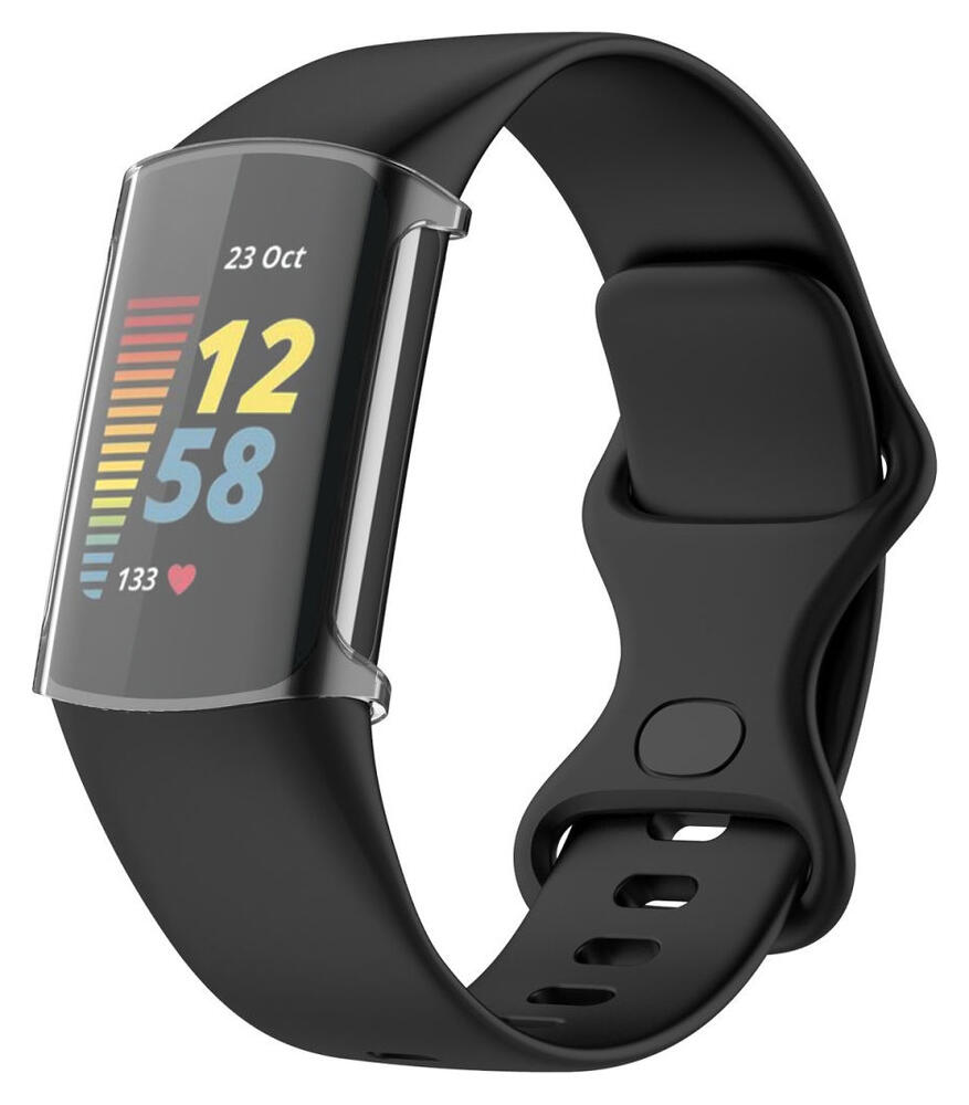 Fitbit Charge 5 / Charge 6 Hoesje Full Protect Case Flexibel TPU Transparant afbeelding 1