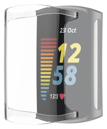 Fitbit Charge 5 / Charge 6 Hoesje Full Protect Case Flexibel TPU Transparant afbeelding 2