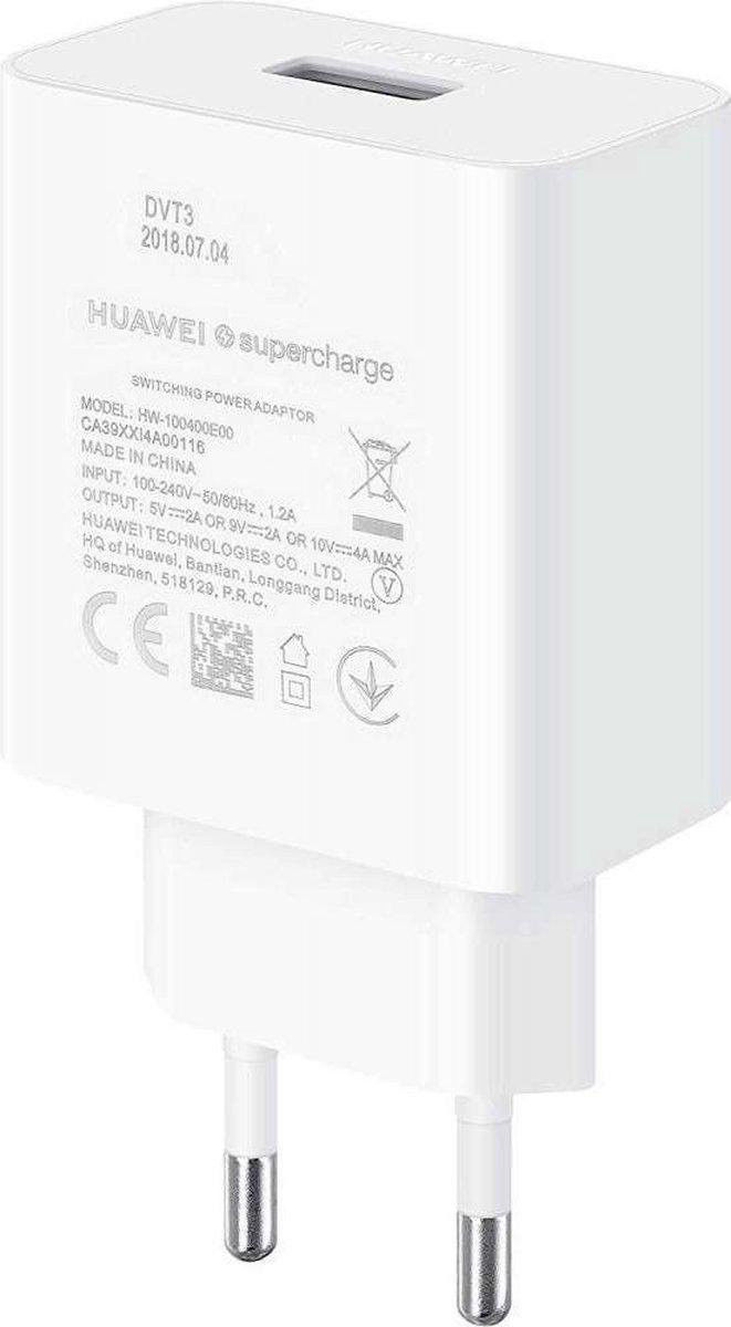 Originele Huawei 22.5W SuperCharge Adapter met USB-C Kabel 2.25A Wit afbeelding 5