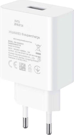 Originele Huawei 22.5W SuperCharge Adapter met USB-C Kabel 2.25A Wit afbeelding 5
