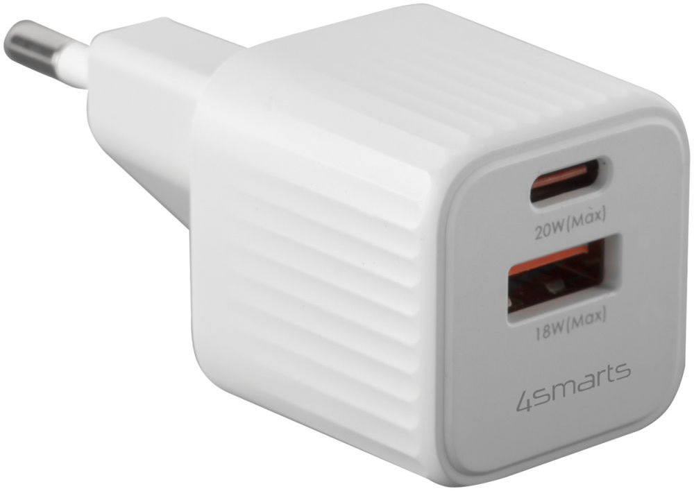 4smarts VoltPlug Duos Mini 20W Oplader + USB-C Kabel 1.5M Wit afbeelding 11