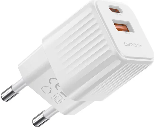 4smarts VoltPlug Duos Mini 20W USB/USB-C Oplader Fast Charge Wit afbeelding 10
