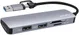 4smarts Hub USB-A/USB-C naar 2x USB 2.0/USB 3.0/Kaartlezer SD/micro SD afbeelding 1