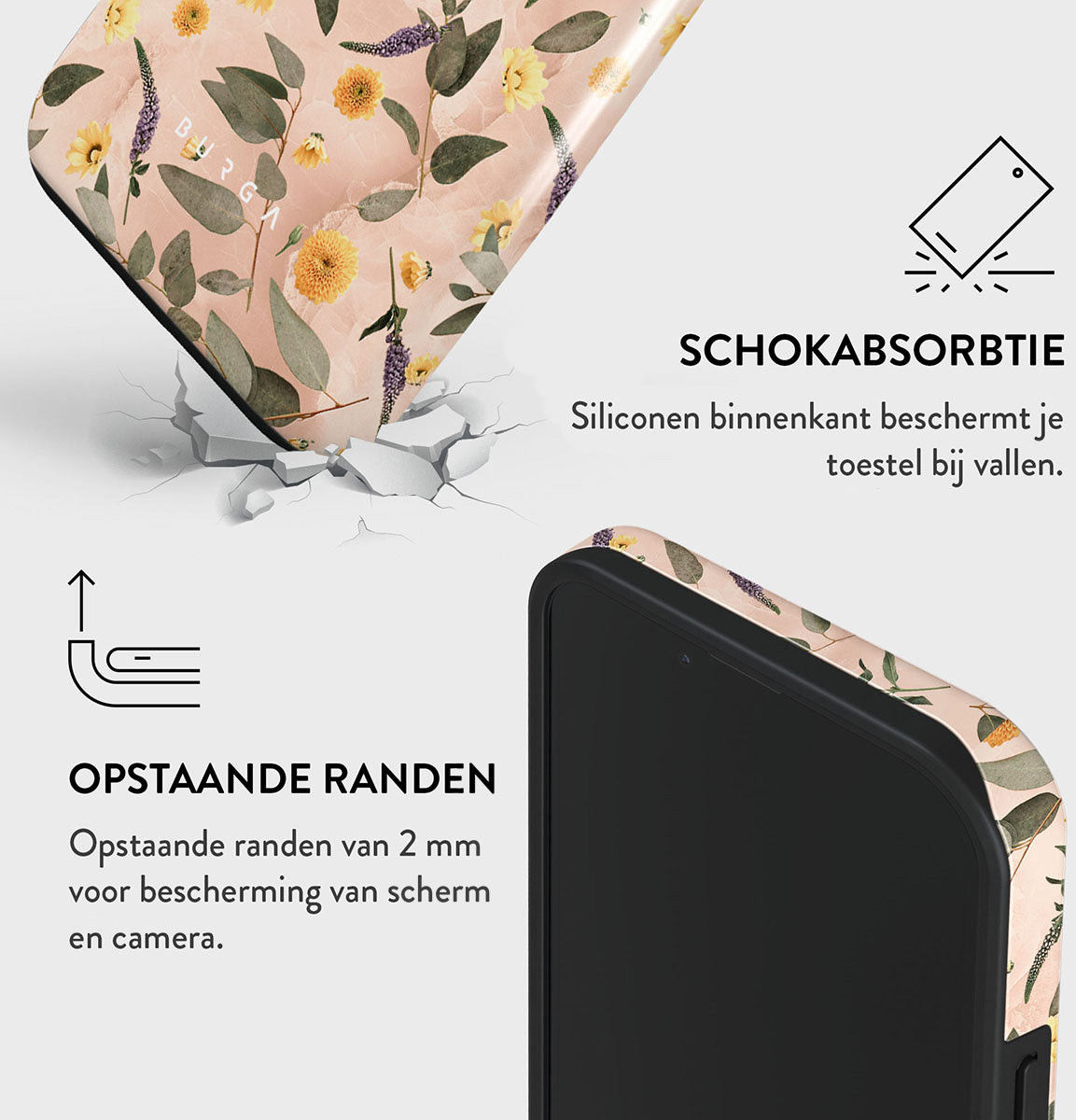 Burga Tough Case Apple iPhone 14 Hoesje Sunday Brunch Print afbeelding 5
