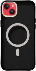 Nudient Form Case iPhone 14 Plus Hoesje MagSafe Transparant/Zwart afbeelding