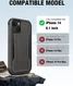 Raptic Fort MagSafe Apple iPhone 14 Hoesje Militair Getest 6M Zwart afbeelding 7