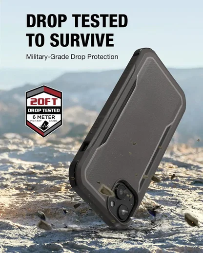 Raptic Fort MagSafe Apple iPhone 14 Hoesje Militair Getest 6M Zwart afbeelding 4