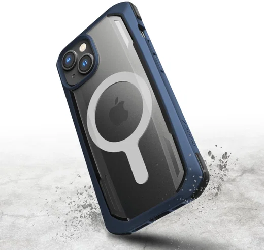 Raptic Secure MagSafe Apple iPhone 14 Hoesje Duurzaam Back Cover Blauw afbeelding 8