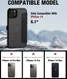 Raptic Urban Folio Apple iPhone 14 Hoesje Duurzaam Book Case Zwart afbeelding 7