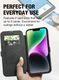 Raptic Urban Folio Apple iPhone 14 Hoesje Duurzaam Book Case Zwart afbeelding 6