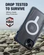 Raptic Secure MagSafe iPhone 14 Plus Hoesje Duurzaam Back Cover Blauw afbeelding 4