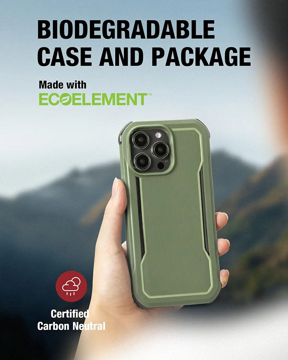 Raptic Fort MagSafe iPhone 14 Pro Max Hoesje Militair Getest 6M Groen afbeelding 5