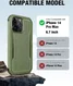 Raptic Fort MagSafe iPhone 14 Pro Max Hoesje Militair Getest 6M Groen afbeelding 7
