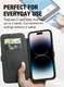 Raptic Urban Folio iPhone 14 Pro Max Hoesje Duurzaam Book Case Zwart afbeelding 3