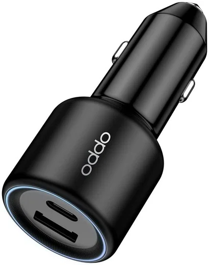 OPPO Super VOOC USB-A en USB-C Snellader 80W Autolader Zwart afbeelding 2
