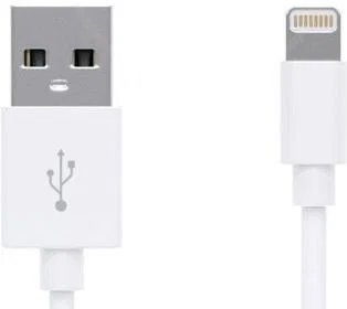 Lightning Naar USB-A Kabel Geschikt voor Apple Toestellen 1 Meter Wit afbeelding 2