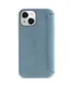 Minim Apple iPhone 14 Hoesje Wallet Book Case Echt Leer Blauw afbeelding 2