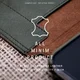 Minim Apple iPhone 14 Hoesje Wallet Book Case Echt Leer Groen afbeelding 6