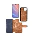 Minim 2-in-1 Apple iPhone 14 Pro Hoesje Book Case en Back Cover Blauw afbeelding 11
