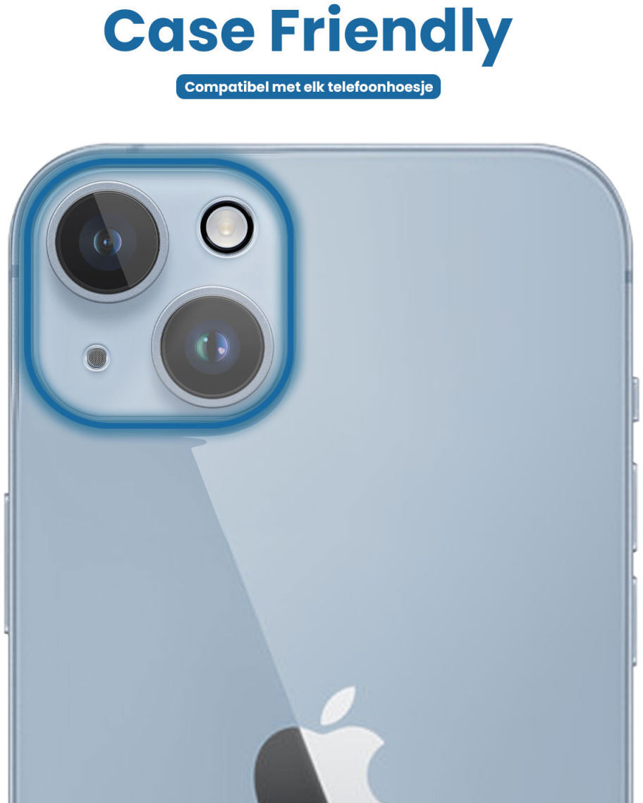 Rosso Apple iPhone 14 / 14 Plus Camera Lens Protector Transparant afbeelding 2