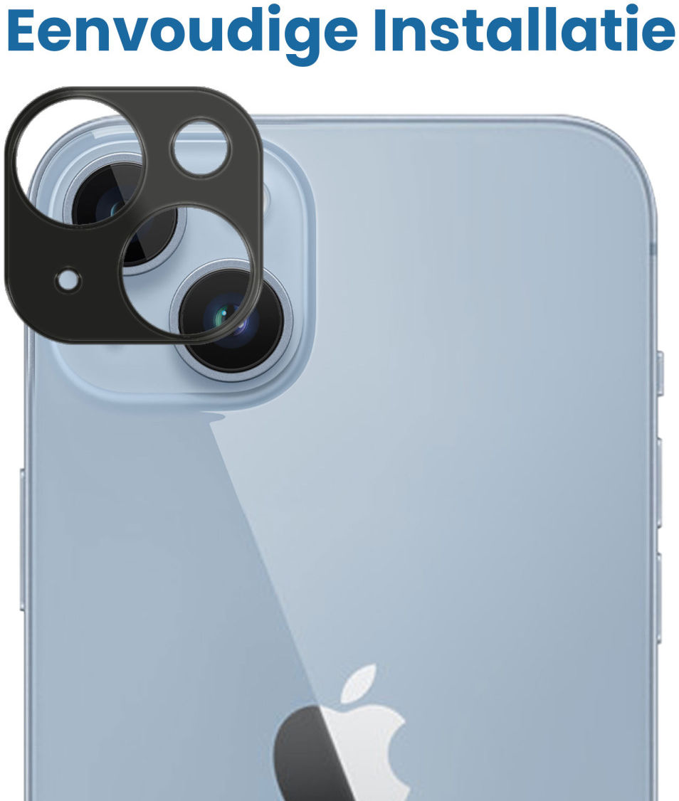 Apple iPhone 14 / 14 Plus Camera Lens Protector Zwart afbeelding 2