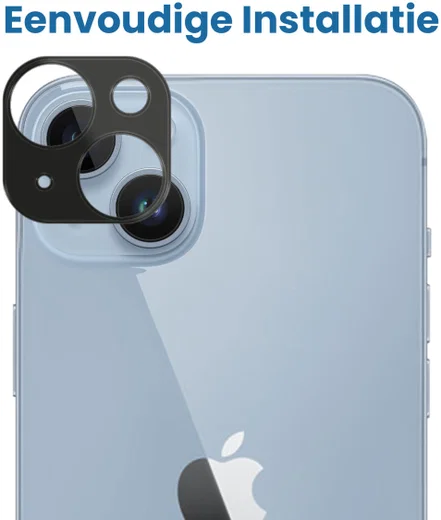 Apple iPhone 14 / 14 Plus Camera Lens Protector Zwart afbeelding 2