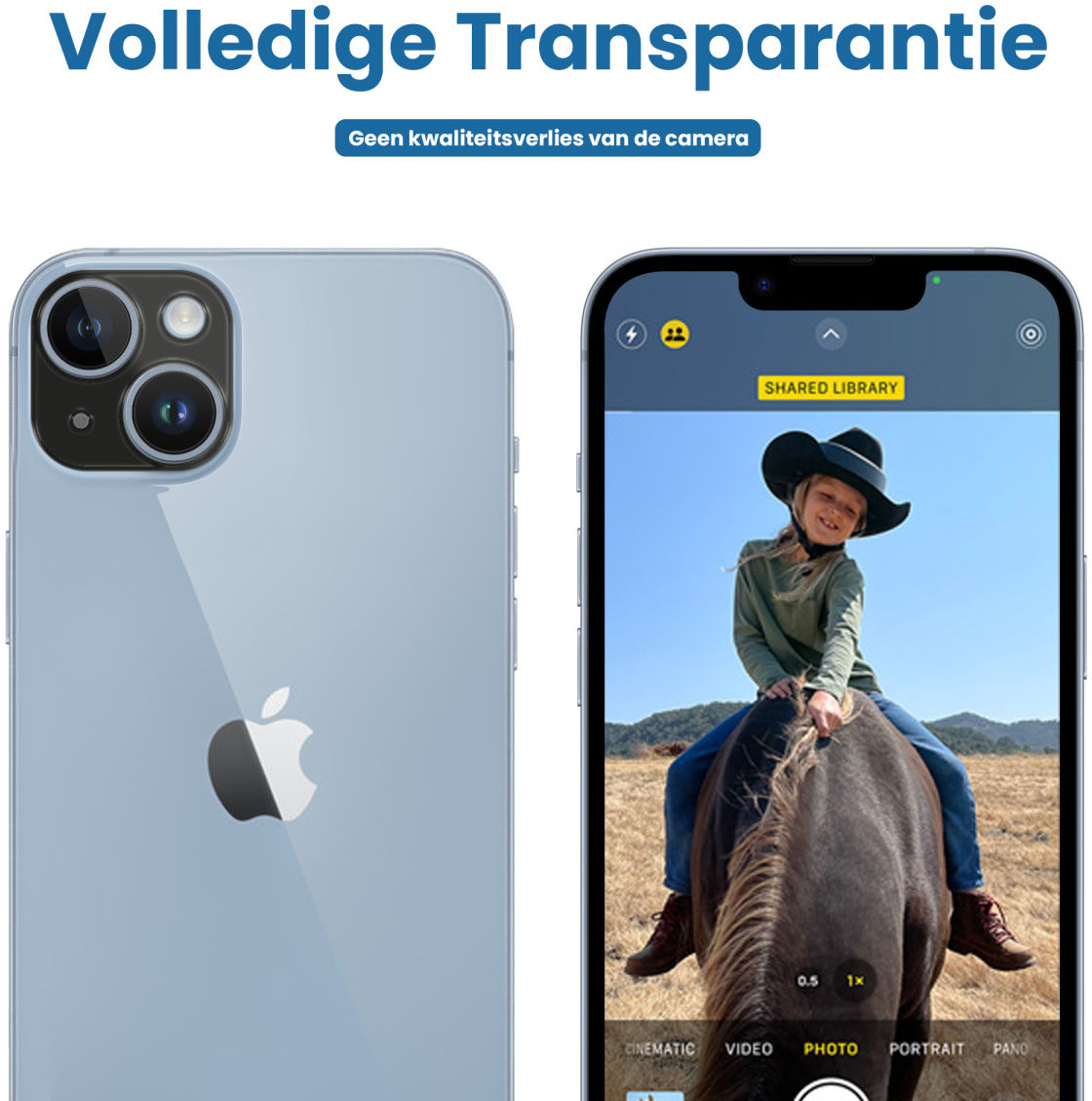 Apple iPhone 14 / 14 Plus Camera Lens Protector Zwart afbeelding 4