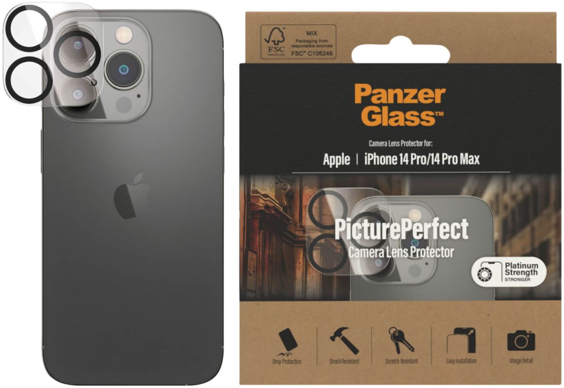 PanzerGlass Apple iPhone 14 Pro / 14 Pro Max Camera Protector Glas afbeelding 2
