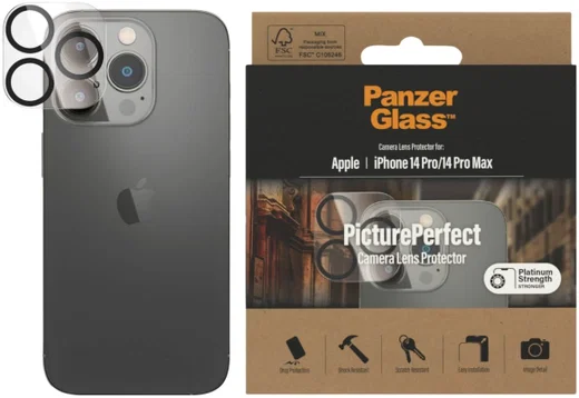 PanzerGlass Apple iPhone 14 Pro / 14 Pro Max Camera Protector Glas afbeelding 2