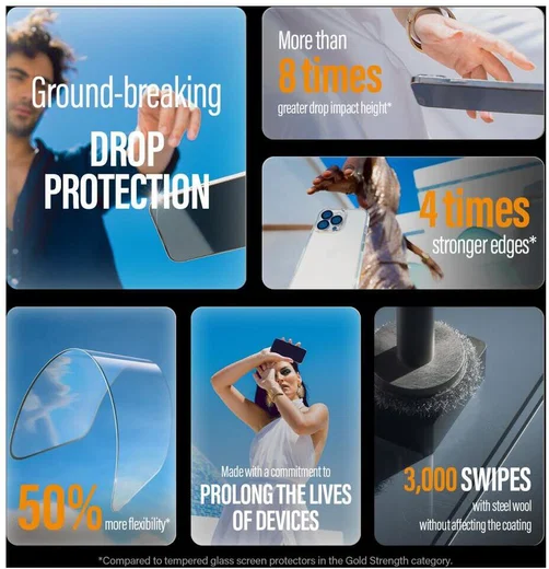 PanzerGlass Classic Fit Apple iPhone 14 / 13 / 13 Pro Screen Protector afbeelding 4