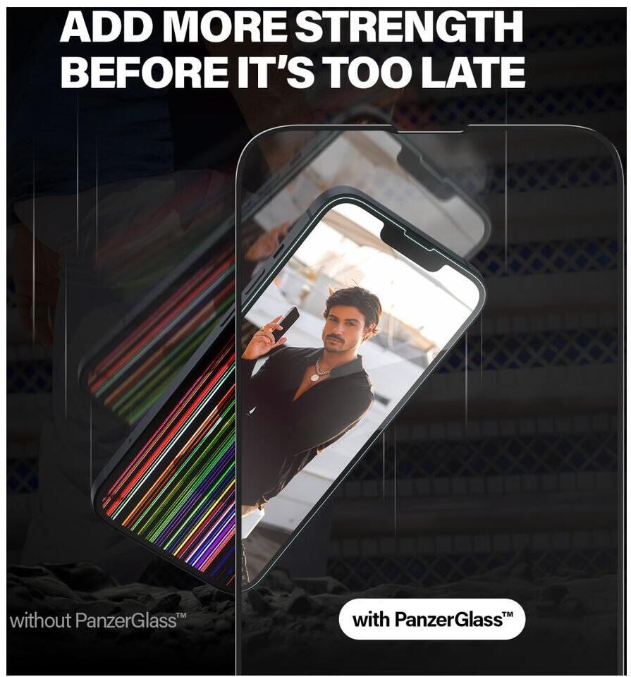 PanzerGlass Classic Fit Apple iPhone 14 / 13 / 13 Pro Screen Protector afbeelding 7