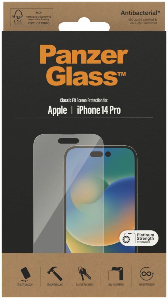 PanzerGlass Apple iPhone 14 Pro Screen Protector Antibacterieel afbeelding 18