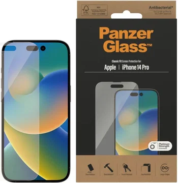 PanzerGlass Apple iPhone 14 Pro Screen Protector Antibacterieel