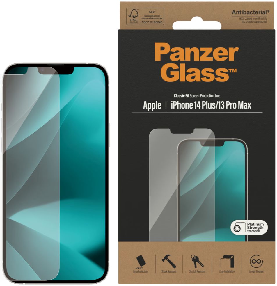 PanzerGlass Apple iPhone 14 Plus Screen Protector Antibacterieel afbeelding 1