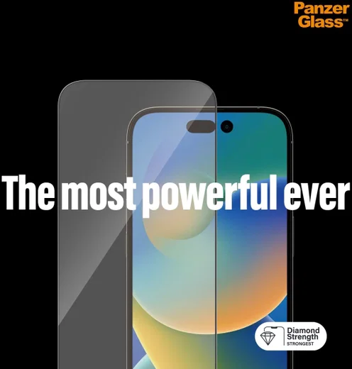 PanzerGlass Ultra-Wide iPhone 14 Pro Screen Protector EasyAligner afbeelding 2
